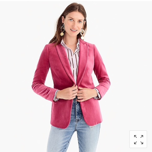 SOLD Parka Blazer in Velvet Dried Rose NWT rose🌹 - Picture 6 of 8